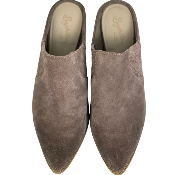 Seychelles Block Heel Suede Mules - Picture 2 of 8